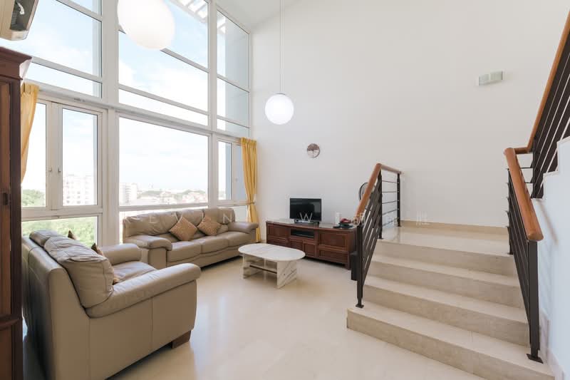 Cheap Rare Triplex Penthouse @ Simei Rise!, , 4 Bedrooms, 3,154 sqft, Condominium For Sale, by Kevin Aw 胡锦胜, 500138547 - Living Room - PropertyGuru.com.sg