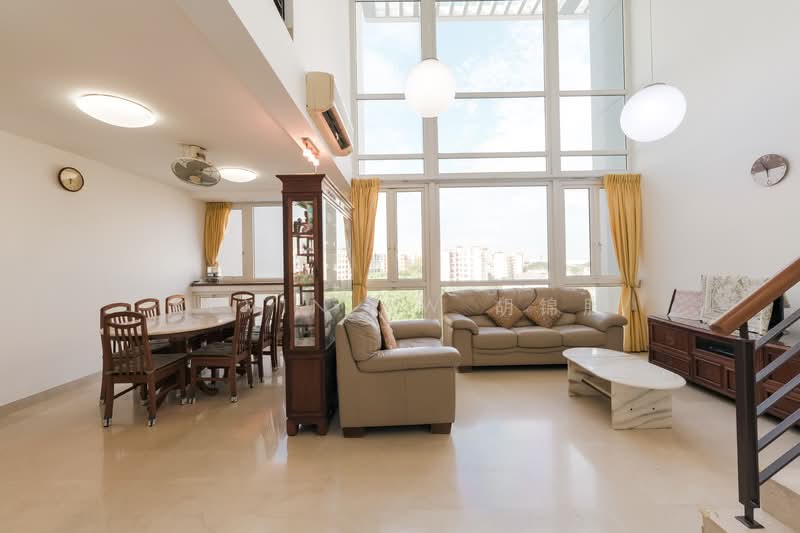 Cheap Rare Triplex Penthouse @ Simei Rise!, , 4 Bedrooms, 3,154 sqft, Condominium For Sale, by Kevin Aw 胡锦胜, 500138547 - Living Room - PropertyGuru.com.sg
