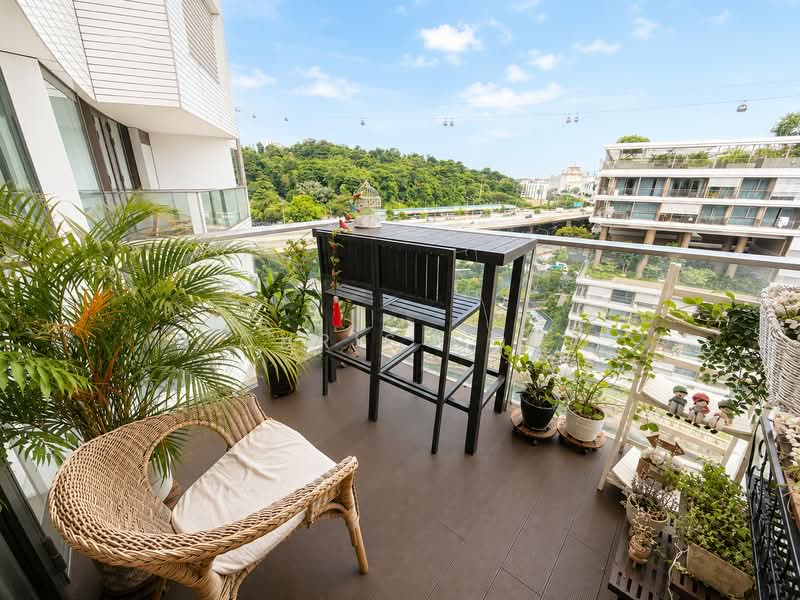 Corals at Keppel Bay, , 1 Bedroom, 570 sqft, Condominium For Sale, by Chris Ooi, 500138663 - Balcony - PropertyGuru.com.sg