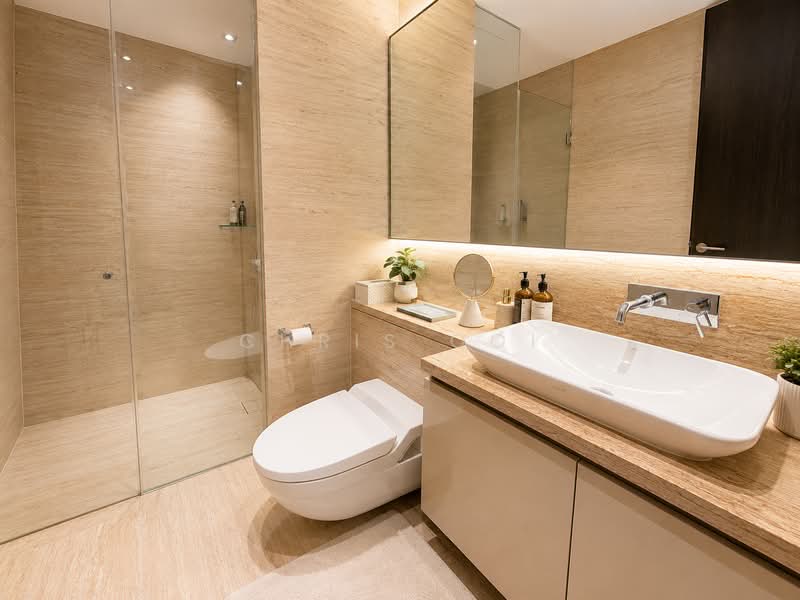 Corals at Keppel Bay, , 1 Bedroom, 570 sqft, Condominium For Sale, by Chris Ooi, 500138663 - Bathroom - PropertyGuru.com.sg