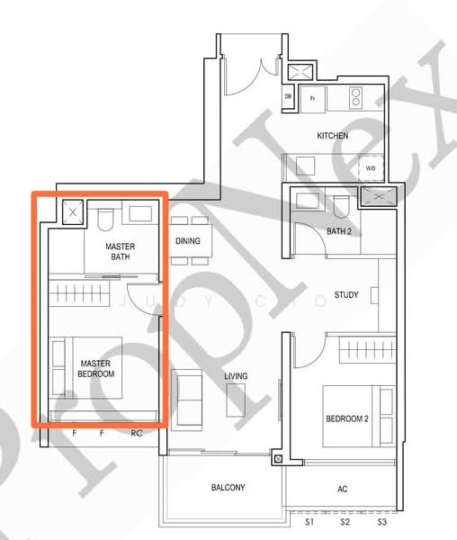 Penrose, 20 Sims Drive, 2 Bedrooms, 797 sqft, Condominium For Rent, by Judy Cho, 500138664 - PropertyGuru.com.sg