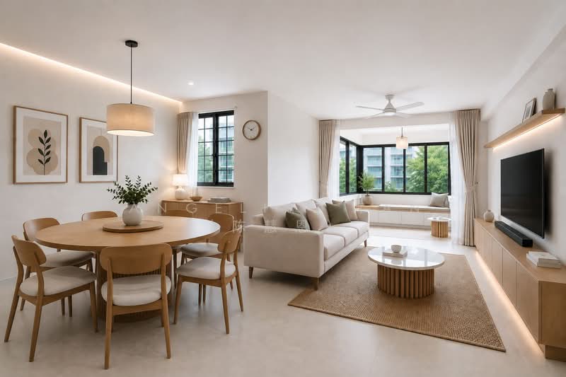 111 Hougang Avenue 1, 111 Hougang Avenue 1, 3 Bedrooms, 1,432 sqft, HDB Flat For Sale, by Angeline Tan (陈慧恩), 500138777 - Living Room - PropertyGuru.com.sg