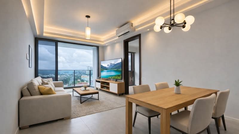 AMO Residence, 21 Ang Mo Kio Rise, 2 Bedrooms, 743 sqft, Condominium For Sale, by Amy Ho, 500138828 - Living Room - PropertyGuru.com.sg