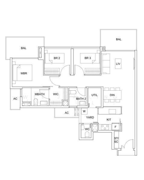 Sky Vue, Bishan Street 14, 3 Bedrooms, 1,141 sqft, Condominium For Rent, by Wee Jia Ling (Wei Jialing), 500138838 - PropertyGuru.com.sg