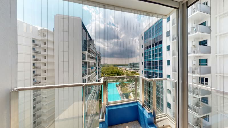 The Santorini, 21 Tampines Street 86, 2 Bedrooms, 732 sqft, Condominium For Sale, by Ros Salleh, 500138881 - Balcony - PropertyGuru.com.sg