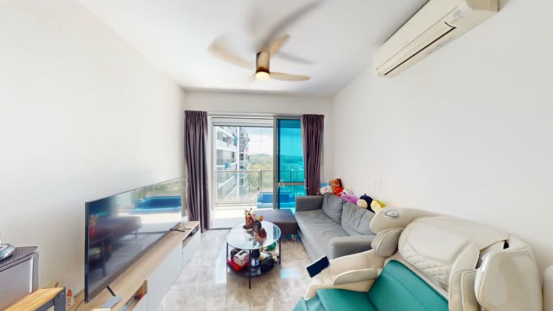 The Santorini, 21 Tampines Street 86, 2 Bedrooms, 732 sqft, Condominium For Sale, by Ros Salleh, 500138881 - Living Room - PropertyGuru.com.sg