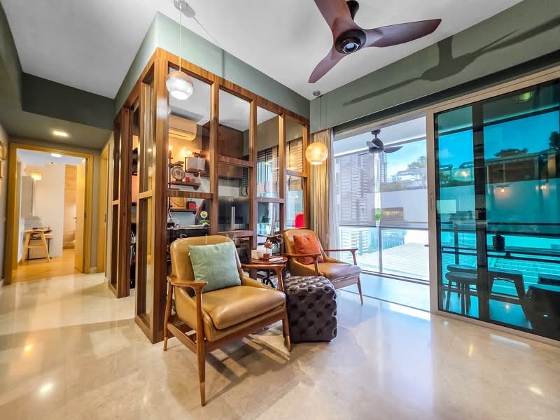 Eight Riversuites, 10 Whampoa East, 2 Bedrooms, 840 sqft, Condominium For Rent, by Sim Seng, 500138966 - Living Room - PropertyGuru.com.sg