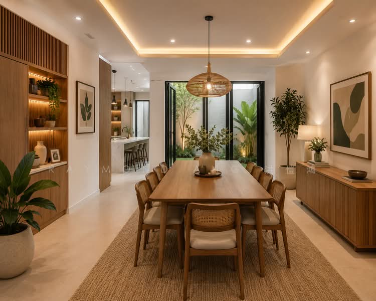 Super cheap freehold beautifully renovated corner terrace, , 4 Bedrooms, 6,600 sqft, Corner Terrace For Sale, by Raymond Ang 洪愷鴻, 500139001 - Dining Room - PropertyGuru.com.sg