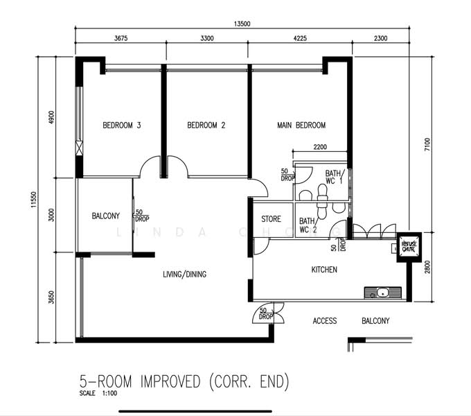 785 Yishun Avenue 2, 785 Yishun Avenue 2, 3 Bedrooms, 1,302 sqft, HDB Flat For Sale, by Linda Chong, 500139139 - PropertyGuru.com.sg