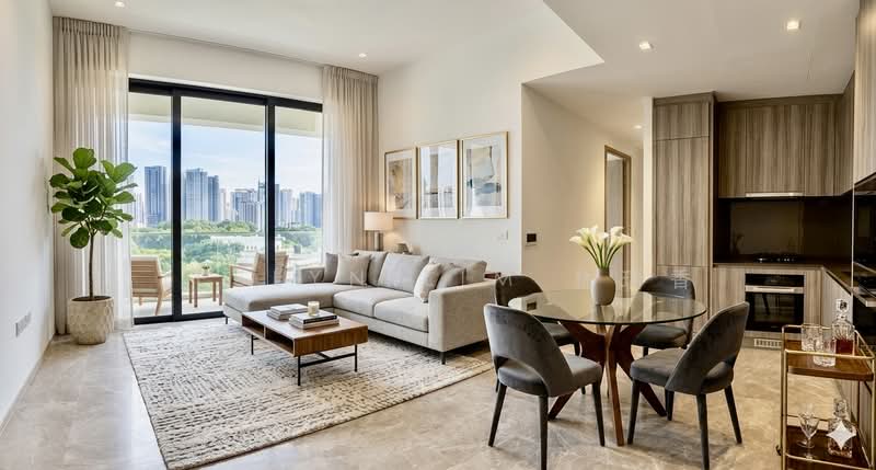 Klimt Cairnhill, 71 Cairnhill Road, 2 Bedrooms, 893 sqft, Condominium For Sale, by Jeslyn Lim 林瑞香, 500139208 - Living Room - PropertyGuru.com.sg