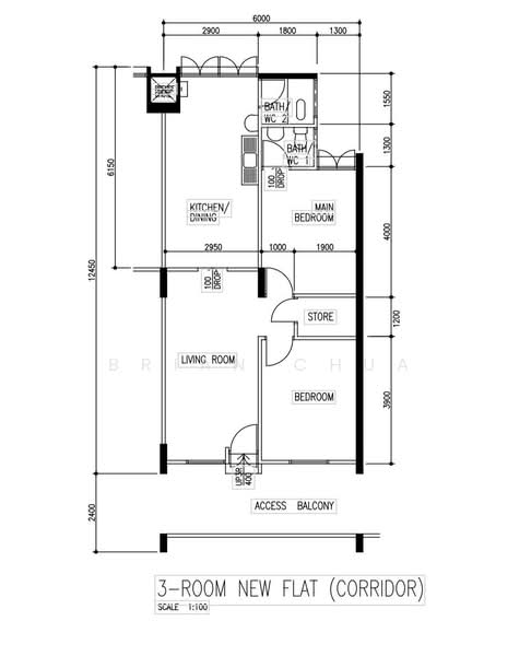182 Ang Mo Kio Avenue 5, 182 Ang Mo Kio Avenue 5, 2 Bedrooms, 732 sqft, HDB Flat For Sale, by Brian Chua, 500139328 - PropertyGuru.com.sg