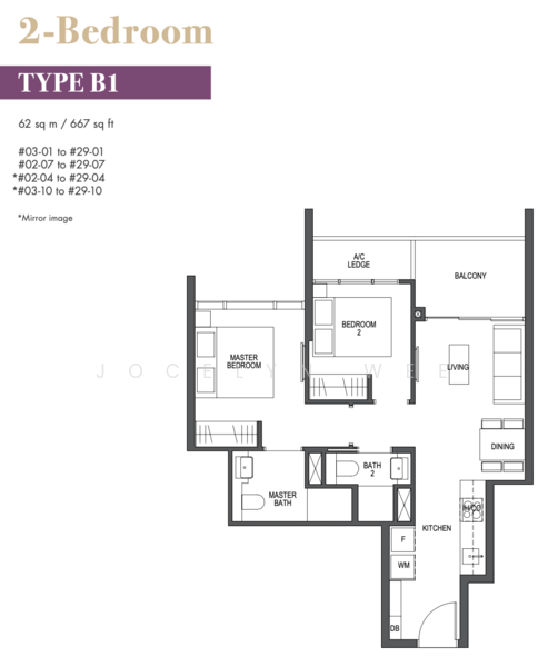 FREEHOLD! BRAND NEW!, , 2 Bedrooms, 667 sqft, Condominium For Sale, by Jocelyn Wee, 500139337 - PropertyGuru.com.sg