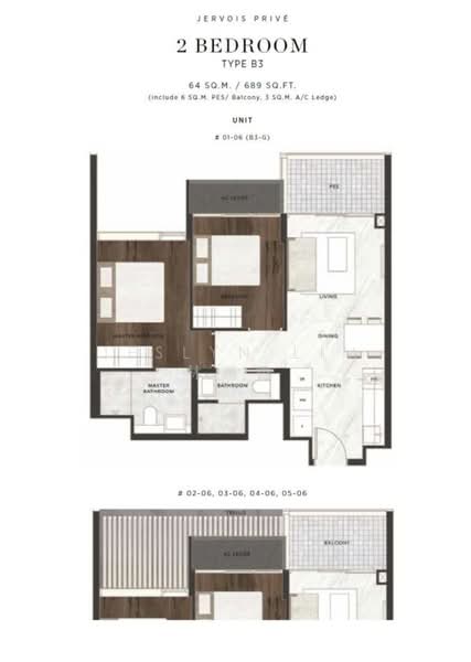 Jervois Prive, 100A Jervois Road, 2 Bedrooms, 689 sqft, Condominium For Sale, by Jeslyn Lim 林瑞香, 500139403 - PropertyGuru.com.sg