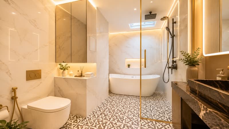Miro, 1 Lincoln Road, Newton / Novena, 3 Bedrooms, 1,938 sqft, Condominium For Sale, by Peter Loh 彼得, 500139548 - Bathroom - PropertyGuru.com.sg