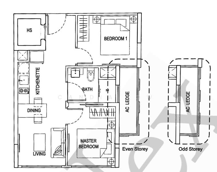 The Hillford, 170 Jalan Jurong Kechil, 2 Bedrooms, 506 sqft, Condominium For Sale, by Candia Low, 500139633 - PropertyGuru.com.sg