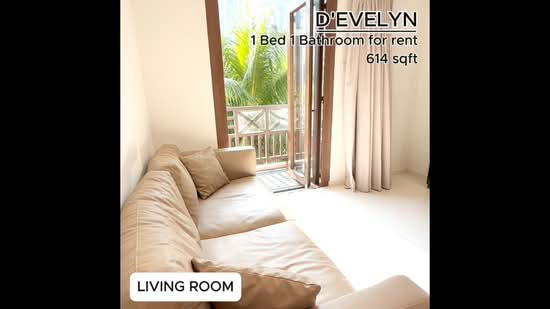 D'Evelyn, 18 Evelyn Road, 1 Bedroom, 614 sqft, Condominium For Rent, by Jan Tan, 500139695 - PropertyGuru.com.sg