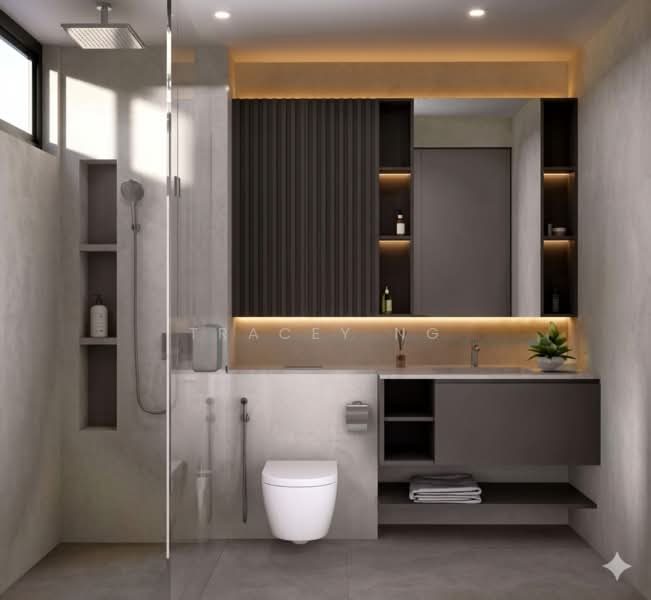 *** Telok Kurau Brand New Semi D for Sale ***, Telok Kurau , Joo Chiat , East Coast , Still Road, Katong , Siglap , Lor G Telok Karau , marine parade, 5 Bedrooms, 5,765 sqft, Semi-Detached House For Sale, by Tracey Ng, 500139699 - Bathroom - PropertyGuru.com.sg