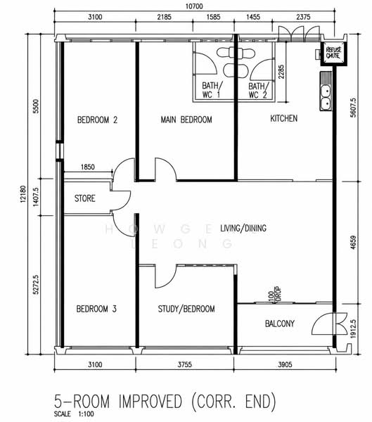 165 Simei Road, 165 Simei Road, 3 Bedrooms, 1,313 sqft, HDB Flat For Sale, by Howgene Leong, 500139730 - PropertyGuru.com.sg