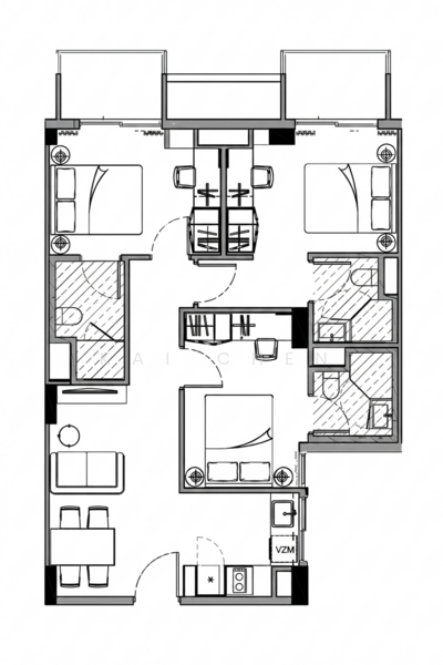 MBER, , 3 Bedrooms, 920 sqft, Apartment For Rent, by Kai Chen, 500139810 - PropertyGuru.com.sg