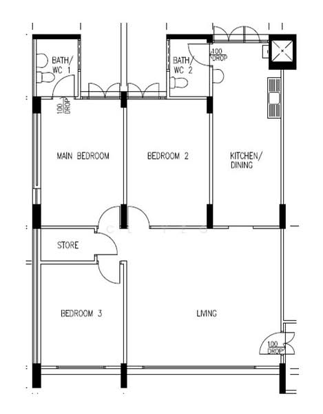 146 Serangoon North Avenue 1, 146 Serangoon North Avenue 1, 3 Bedrooms, 1,109 sqft, HDB Flat For Sale, by CL Yeo, 500140019 - PropertyGuru.com.sg