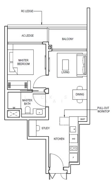 Pinetree Hill, 30 Pine Grove, 1 Bedroom, 538 sqft, Condominium For Sale, by Lock Sau Lai, 500140135 - PropertyGuru.com.sg