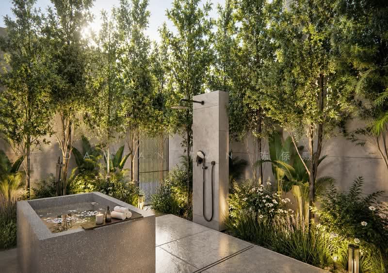 ⭐️ONLY ONE BRAND NEW SEMI-D @ ROBIN CLOSE | WITHIN 1KM TO ACS & SCGS PRIMARY | NEAR STEVENS MRT⭐️, Robin Close Stevens Fernhills Trevose Tempua Unggas Bahasa Tudor University Watten Shelford Hillcrest Greenwood Gentle Chancery Cluny Balmoral Robin Goldhill Barker Mount Rosie Harom Setangkai Dalkeith Berrima Harlyn Camborne Kheam Hock Duchess, 6 Bedrooms, 8,527 sqft, Semi-Detached House For Sale, by Damian Tan 陈係赈, 500140155 - Master Outdoor Bath - PropertyGuru.com.sg