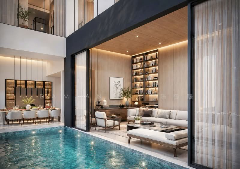 ⭐️ONLY ONE BRAND NEW SEMI-D @ ROBIN CLOSE | WITHIN 1KM TO ACS & SCGS PRIMARY | NEAR STEVENS MRT⭐️, Robin Close Stevens Fernhills Trevose Tempua Unggas Bahasa Tudor University Watten Shelford Hillcrest Greenwood Gentle Chancery Cluny Balmoral Robin Goldhill Barker Mount Rosie Harom Setangkai Dalkeith Berrima Harlyn Camborne Kheam Hock Duchess, 6 Bedrooms, 8,527 sqft, Semi-Detached House For Sale, by Damian Tan 陈係赈, 500140155 - Living Room - PropertyGuru.com.sg