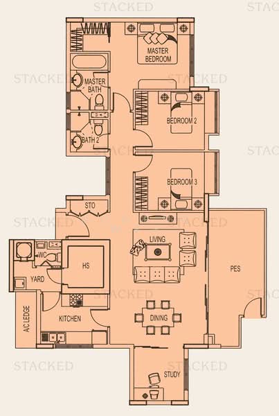 Casabella, 176 Duchess Avenue, 3 Bedrooms, 1,453 sqft, Condominium For Sale, by Eugene Wee, 500140637 - PropertyGuru.com.sg