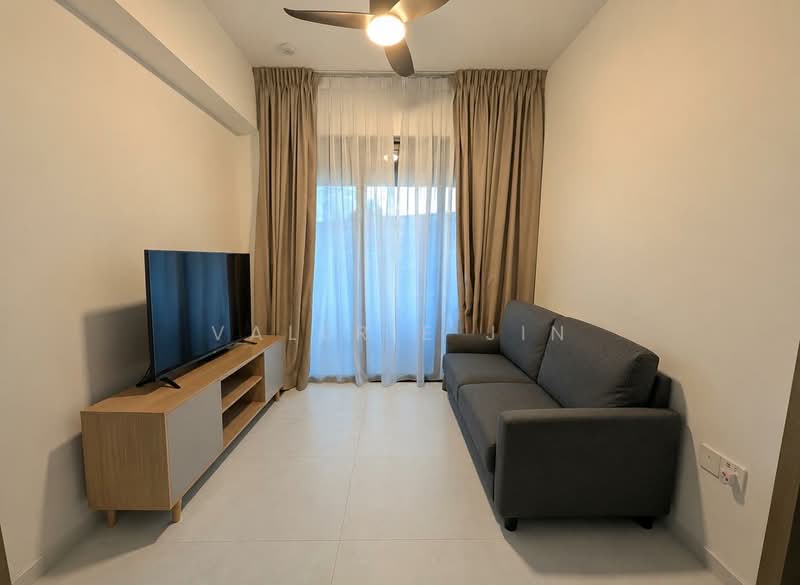 One-North Eden, 8 Slim Barracks Rise, 2 Bedrooms, 689 sqft, Condominium For Rent, by Valerie Jin, 500140851 - Living Room - PropertyGuru.com.sg