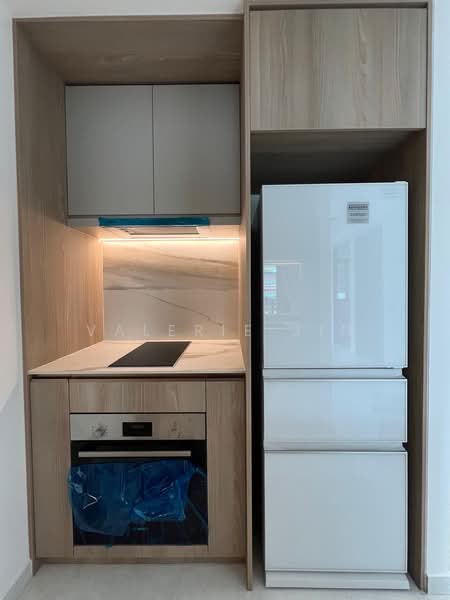 One-North Eden, 8 Slim Barracks Rise, 2 Bedrooms, 689 sqft, Condominium For Rent, by Valerie Jin, 500140851 - Kitchen - PropertyGuru.com.sg