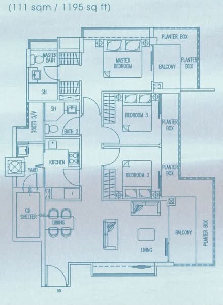 Blu Coral Condo, 129 Lorong L Telok Kurau, 3 Bedrooms, 1,195 sqft, Condominium For Rent, by Angelin Loh, 500140893 - PropertyGuru.com.sg