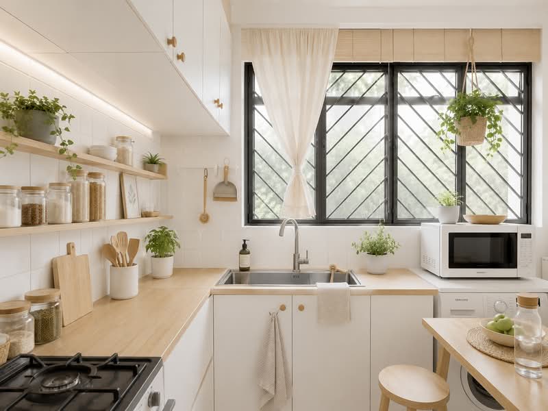 78 Guan Chuan Street, 78 Guan Chuan Street, 3 Bedrooms, 800 sqft, Walk-up Apartment For Sale, by Kayla Wong, 500141017 - Kitchen - Reimagined with AI - PropertyGuru.com.sg