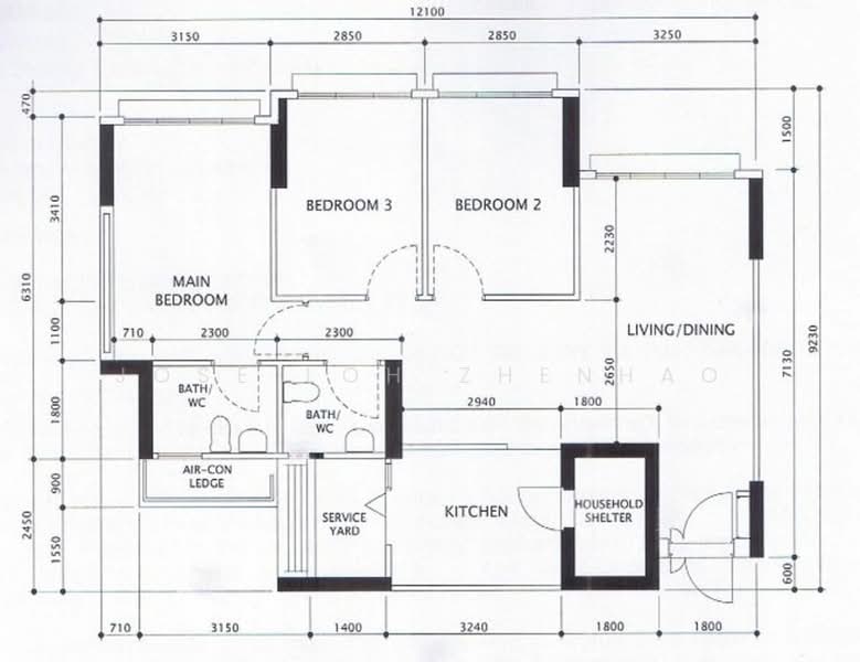 260B Kebun Baru Court, 260B Ang Mo Kio Street 21, 3 Bedrooms, 1,001 sqft, HDB Flat For Sale, by Jose Loh Zhenhao, 500141113 - PropertyGuru.com.sg