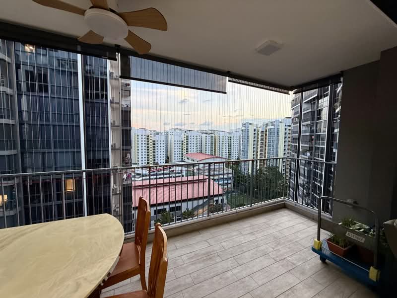 Waterbay, 47B Edgefield Plains, 4 Bedrooms, 1,141 sqft, Executive Condominium For Rent, by Edwin Hoe, 500141168 - Balcony - PropertyGuru.com.sg
