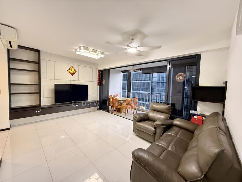 Waterbay, 47B Edgefield Plains, 4 Bedrooms, 1,141 sqft, Executive Condominium For Rent, by Edwin Hoe, 500141168 - Living Room - PropertyGuru.com.sg