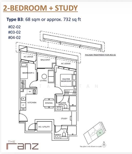 The Ranz, 109 Rangoon Road, 2 Bedrooms, 732 sqft, Apartment For Sale, by Stacy Tan, 500141319 - PropertyGuru.com.sg