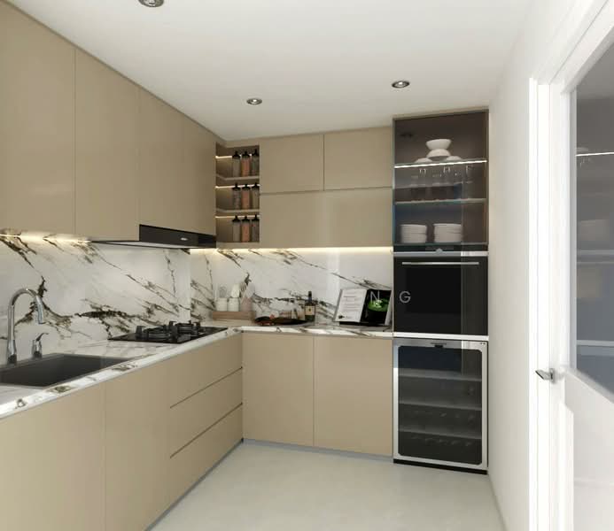 Sunrise Gardens, 51 Sunrise Gardens, 3 Bedrooms, 1,400 sqft, Condominium For Rent, by Vivian Ng, 500141356 - Kitchen - PropertyGuru.com.sg