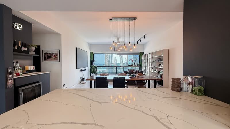 Harbour View Towers, 21 Telok Blangah Drive, 2 Bedrooms, 1,615 sqft, Condominium For Rent, by Simeon Tan, 500141387 - Living Room - PropertyGuru.com.sg