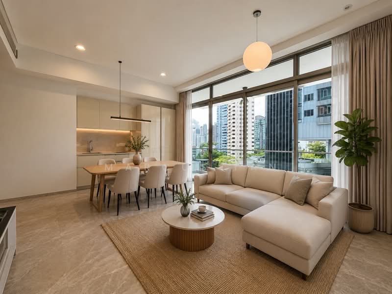 The Laurels @ Cairnhill Road, 38 Cairnhill Road, 2 Bedrooms, 883 sqft, Condominium For Sale, by Marcus Tan, 500141399 - Living Room - PropertyGuru.com.sg