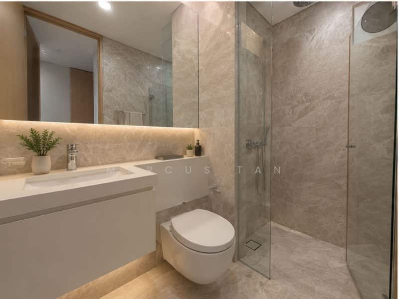 The Laurels @ Cairnhill Road, 38 Cairnhill Road, 2 Bedrooms, 883 sqft, Condominium For Sale, by Marcus Tan, 500141399 - Bathroom - PropertyGuru.com.sg