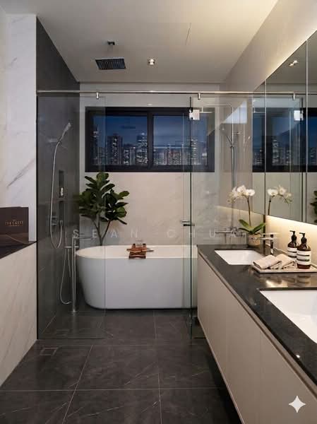 Freehold Semi-D 7 Bedrooms with lift for 4 floors, Glasgow Road | Leith Road | Rosyth Road | Jansen Road | Leith Park / Phillips Ave | Hillside Drive, 7 Bedrooms, 9,422 sqft, Semi-Detached House For Sale, by Sean Chua, 500141449 - Master Bathroom - PropertyGuru.com.sg