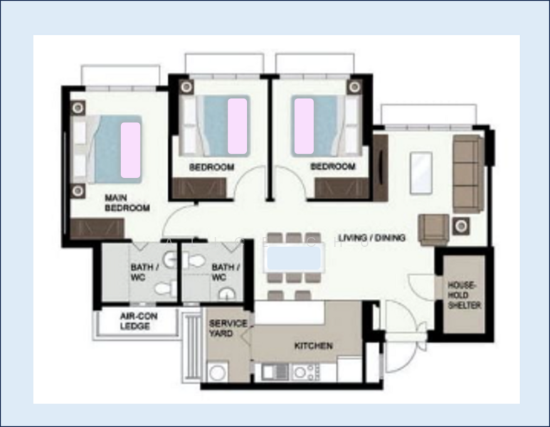 110B Bidadari Park Drive, 110B Bidadari Park Drive, 3 Bedrooms, 1,001 sqft, HDB Flat For Sale, by Alice Chu, 500141592 - PropertyGuru.com.sg