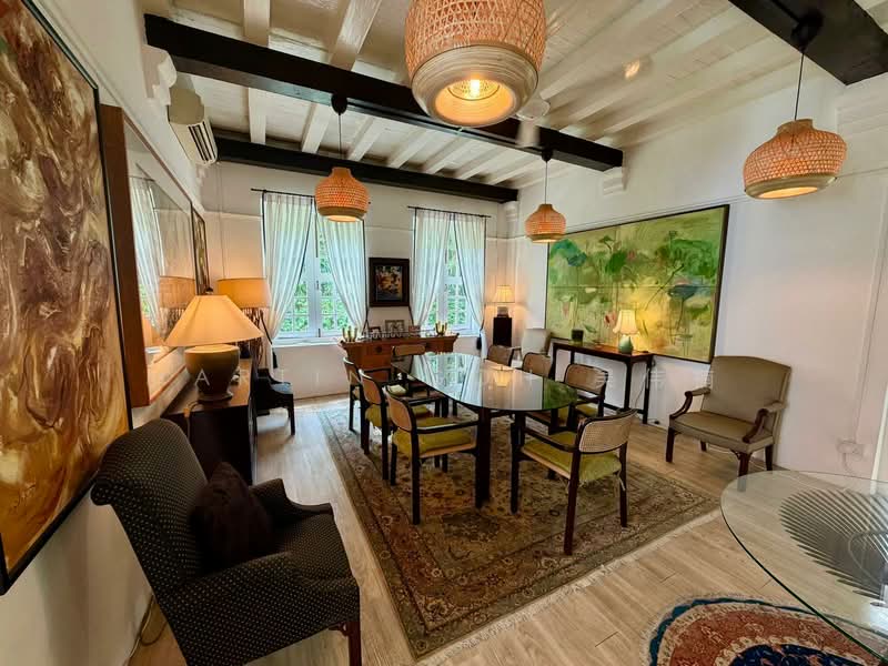 White House Park Estate 🌟 Black & White House🌟Huge Garden, , 4 Bedrooms, 5,000 sqft, Good Class Bungalow For Rent, by Martin Goh 吴伟楠, 500141607 - Dining Room - PropertyGuru.com.sg