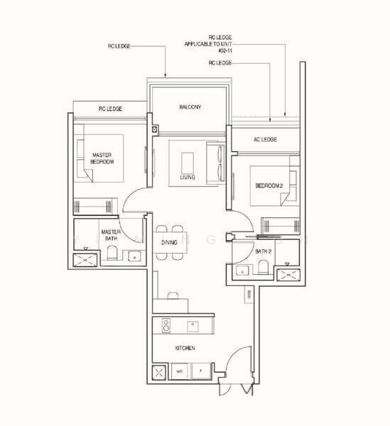 Pinetree Hill, 32 Pine Grove, 2 Bedrooms, 764 sqft, Condominium For Sale, by Yi Ming Loh, 500141722 - PropertyGuru.com.sg