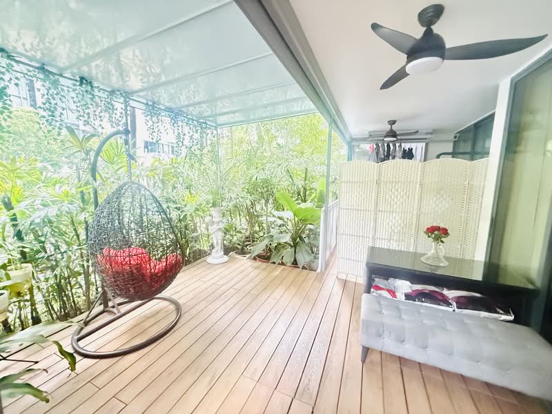 The Luxurie, 23 Compassvale Road, 2 Bedrooms, 1,001 sqft, Condominium For Rent, by Joe Tay, 500141755 - Balcony - PropertyGuru.com.sg