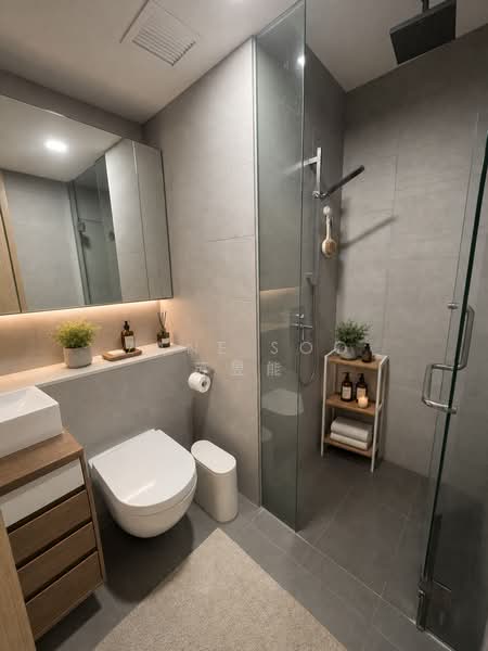 Eight Riversuites, 2 Whampoa East, 1 Bedroom, 441 sqft, Condominium For Rent, by Zane Soo 苏昱能, 500141772 - Bathroom - PropertyGuru.com.sg