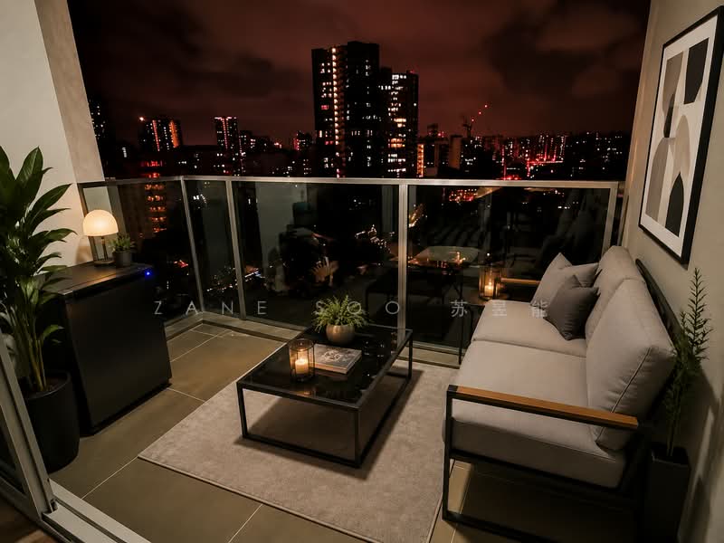 Eight Riversuites, 2 Whampoa East, 1 Bedroom, 441 sqft, Condominium For Rent, by Zane Soo 苏昱能, 500141772 - Balcony - PropertyGuru.com.sg