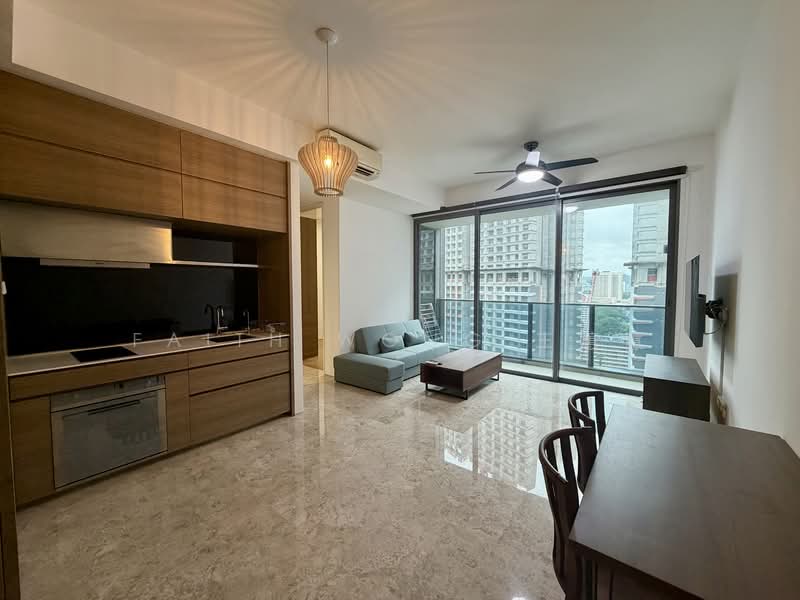 Echelon, 7 Alexandra View, 2 Bedrooms, 732 sqft, Condominium For Rent, by Faith Wong 王蕙蕙, 500141799 - Living Room - PropertyGuru.com.sg