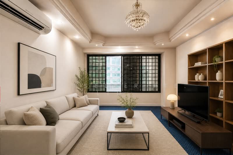 International Plaza, 10 Anson Road, 3 Bedrooms, 1,378 sqft, Apartment For Sale, by Kit Toh, 500141905 - Living Room (virtually staged) - PropertyGuru.com.sg