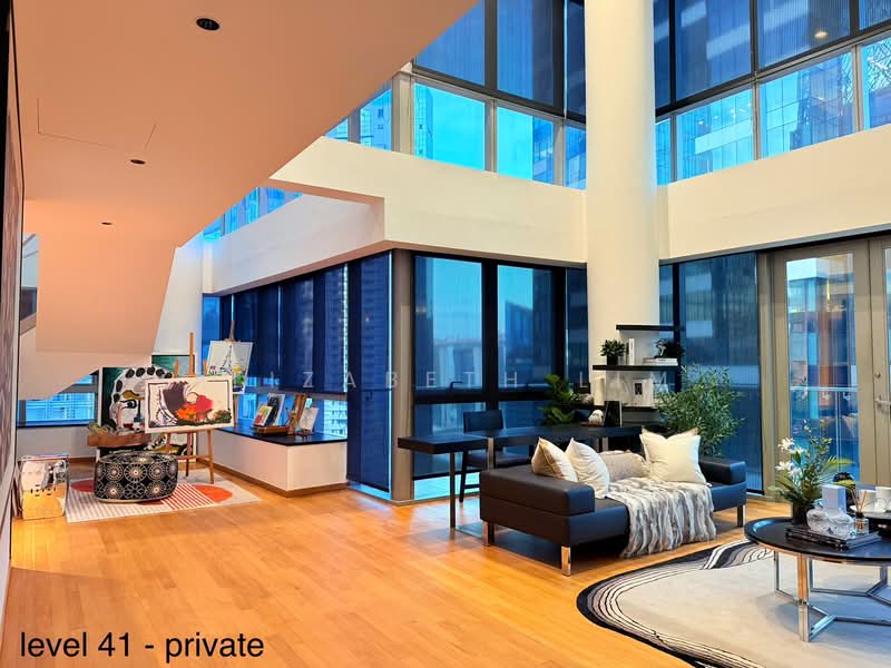 DISCOUNT Landed in the sky⭐Triplex Penthouse $14xxPSF CBD CCR City View Shenton MRT Raffles Place, , 5 Bedrooms, 6,674 sqft, Condominium For Sale, by Elizabeth Lim, 500142031 - Living Room - PropertyGuru.com.sg